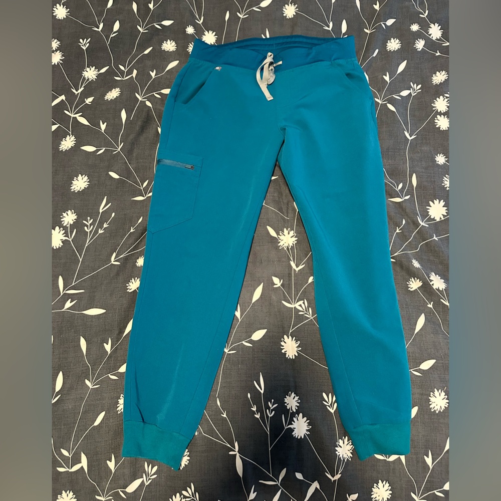 Figs Aqua Blue Technical Joggers